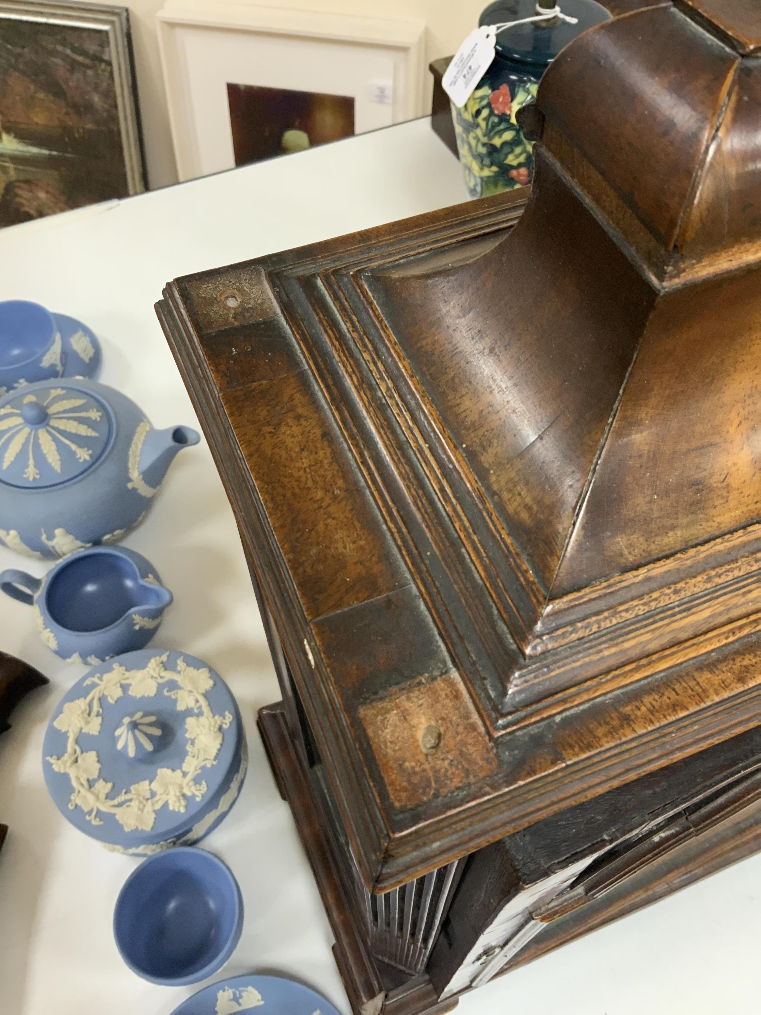 A George III mahogany bracket clock, signed Willm. Willington, London, 54cm high
